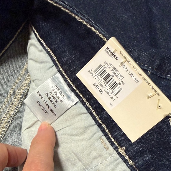 SO Women's Dark Blue Distressed Jeggings - Picture 3 of 5